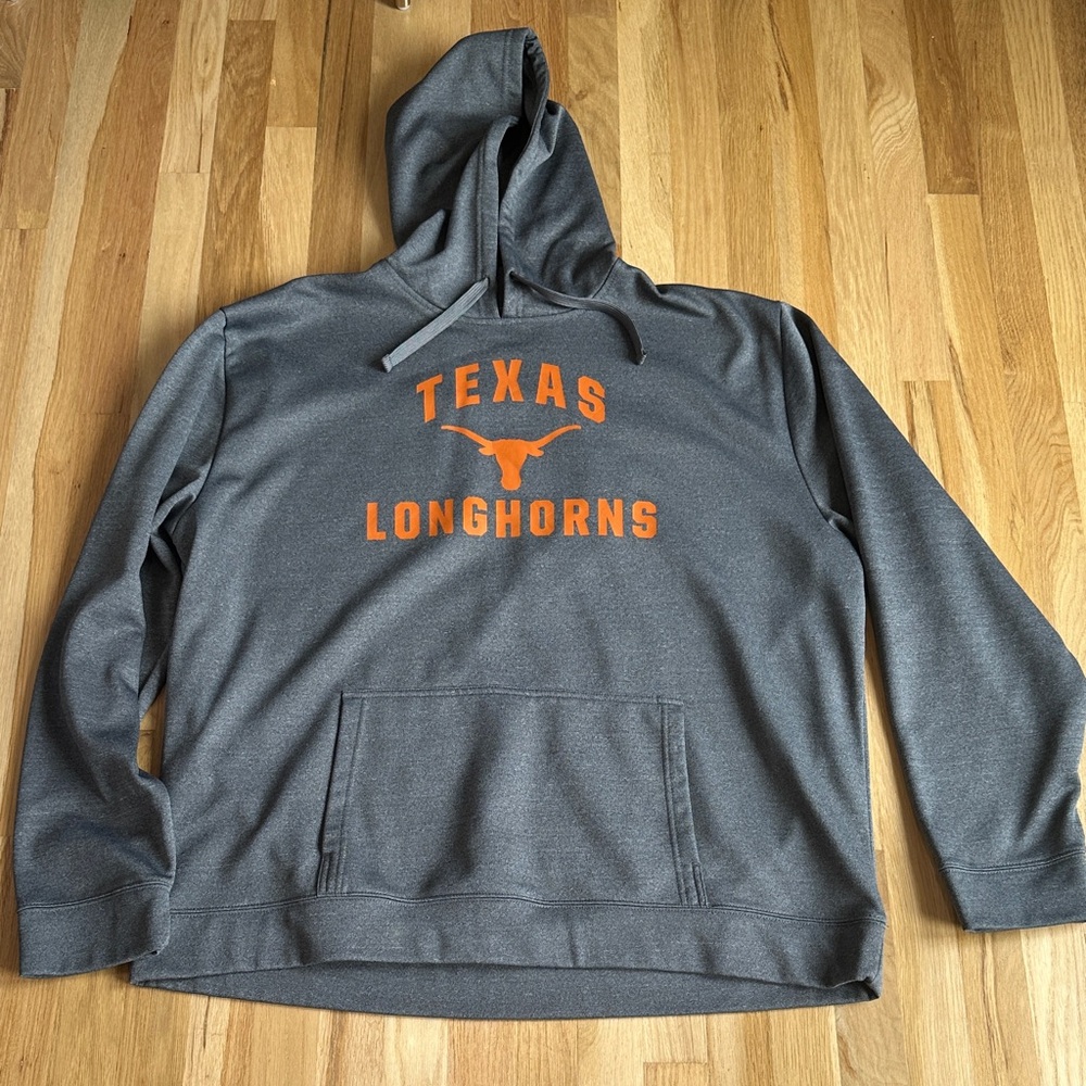 Texas Longhorns Gray Hoodie with Orange Logo